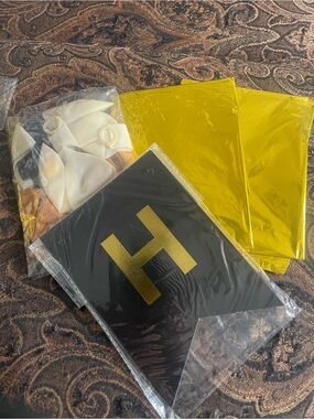 Gold and Black balloon Party pack age 53